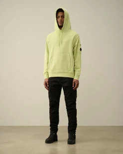 Homme C.P. Company Sweat-Shirts^Cotton Diagonal Fleece Lens Hoodie