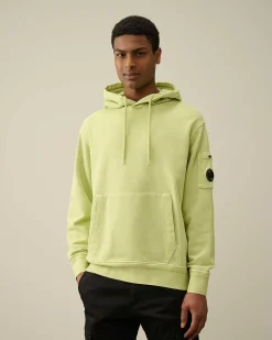 Homme C.P. Company Sweat-Shirts^Cotton Diagonal Fleece Lens Hoodie