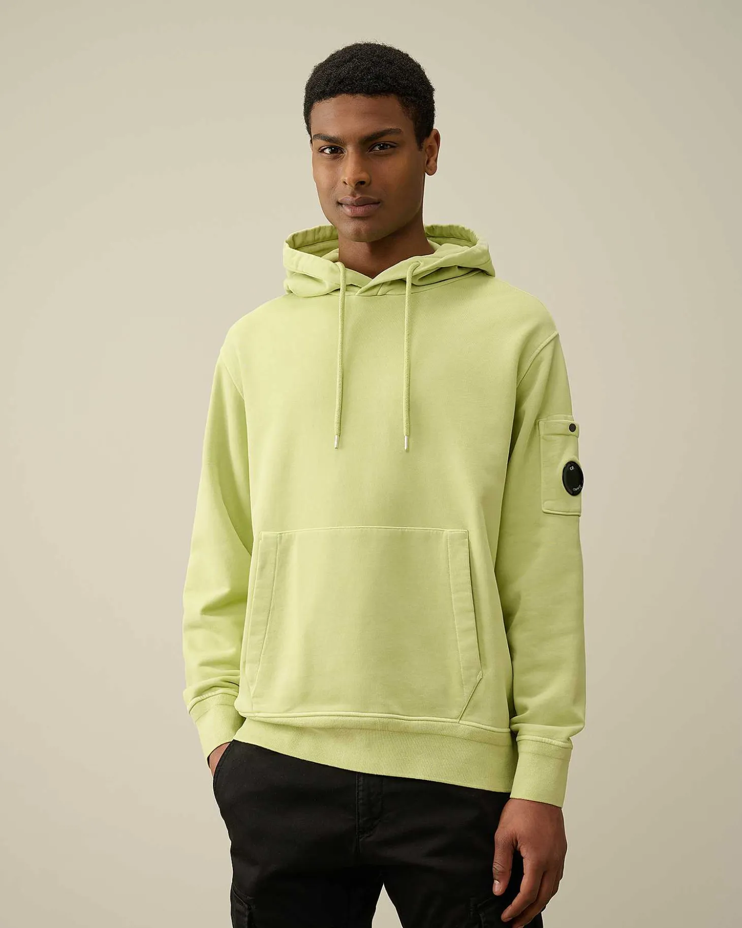 Homme C.P. Company Sweat-Shirts^Cotton Diagonal Fleece Lens Hoodie