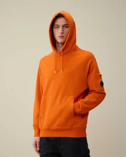 Homme C.P. Company Sweat-Shirts^Cotton Diagonal Fleece Lens Hoodie