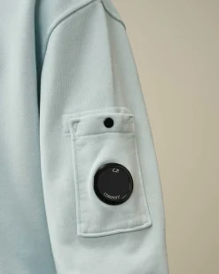 Homme C.P. Company Sweat-Shirts^Cotton Diagonal Fleece Lens Sweatshirt