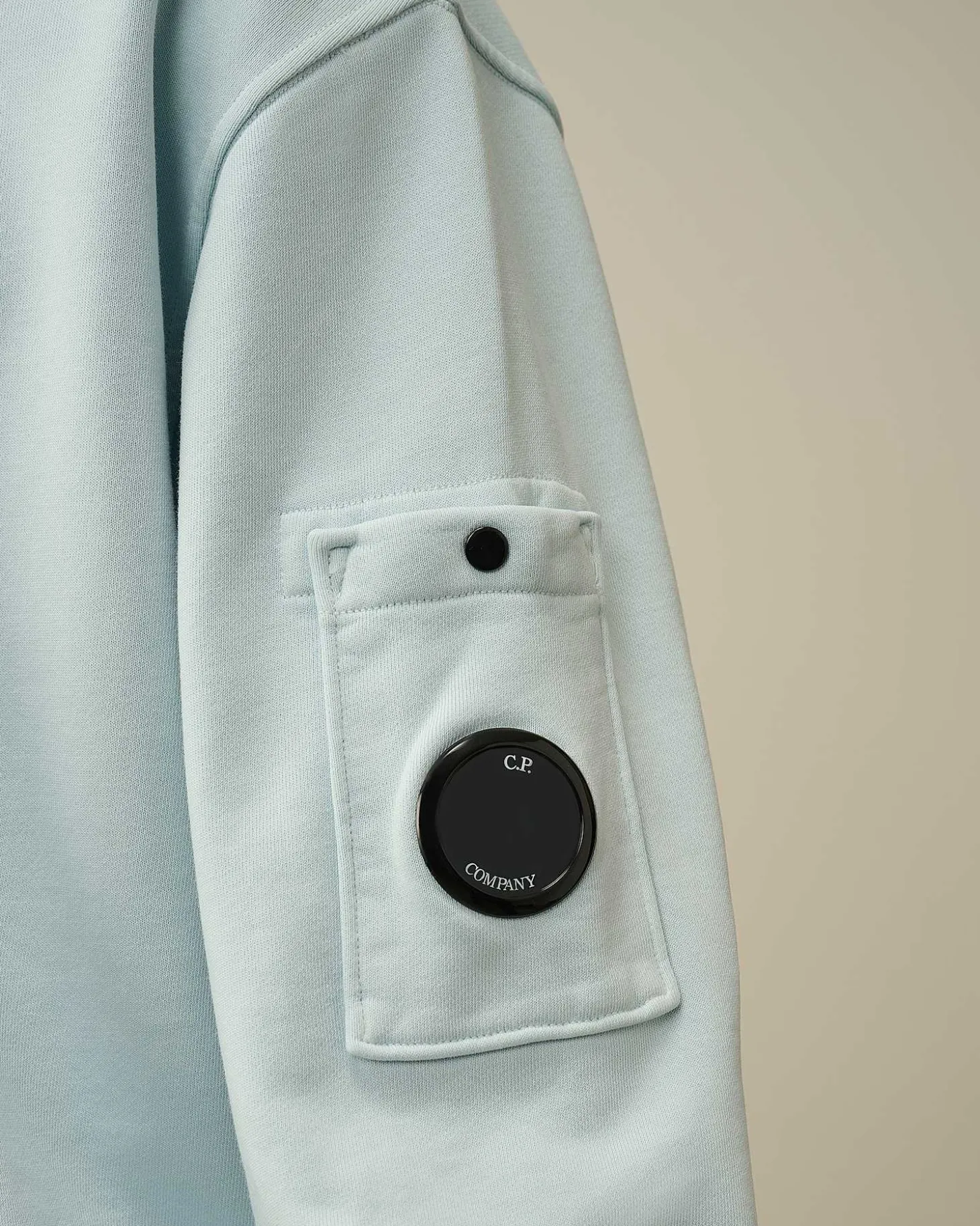 Homme C.P. Company Sweat-Shirts^Cotton Diagonal Fleece Lens Sweatshirt