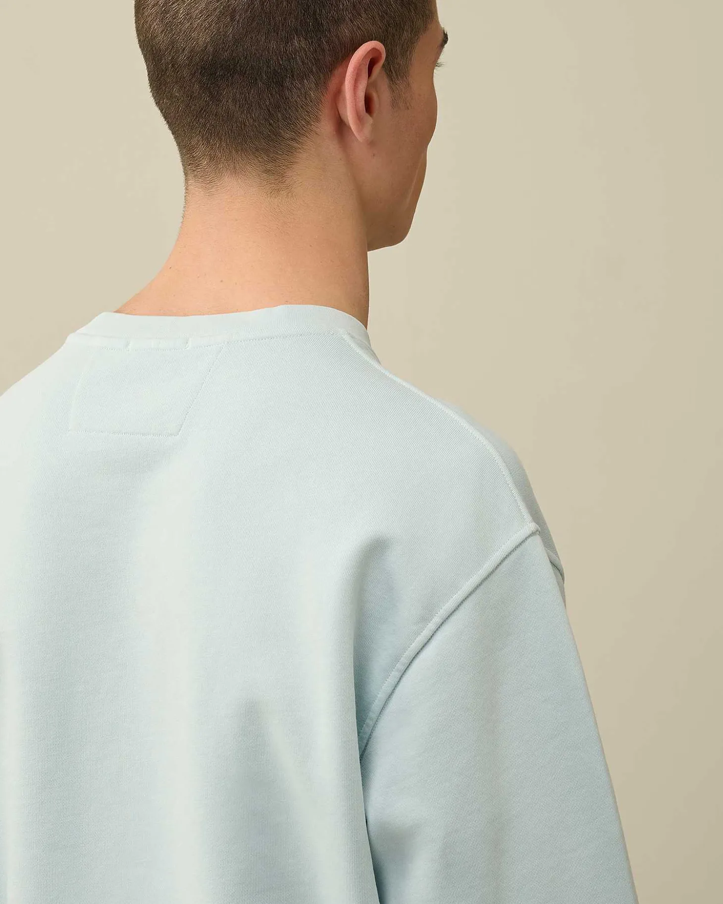 Homme C.P. Company Sweat-Shirts^Cotton Diagonal Fleece Lens Sweatshirt