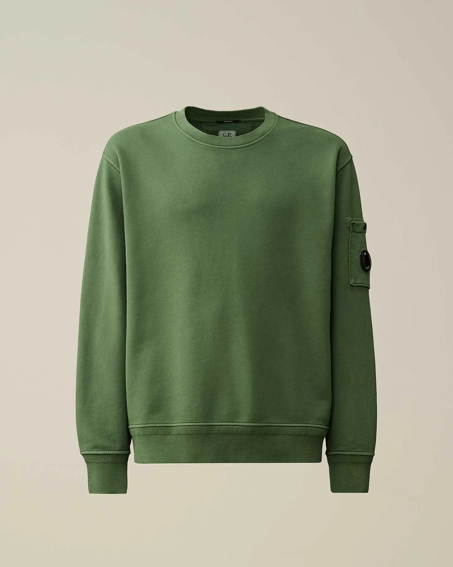Homme C.P. Company Sweat-Shirts^Cotton Diagonal Fleece Lens Sweatshirt