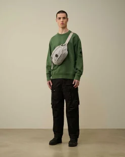 Homme C.P. Company Sweat-Shirts^Cotton Diagonal Fleece Lens Sweatshirt