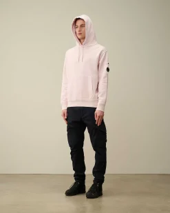 Homme C.P. Company Sweat-Shirts^Cotton Diagonal Fleece Lens Hoodie