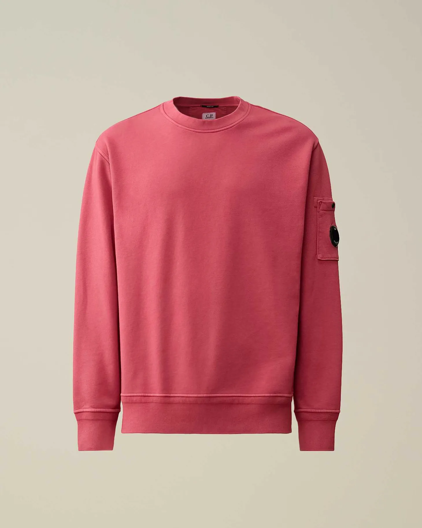 Homme C.P. Company Sweat-Shirts^Cotton Diagonal Fleece Lens Sweatshirt