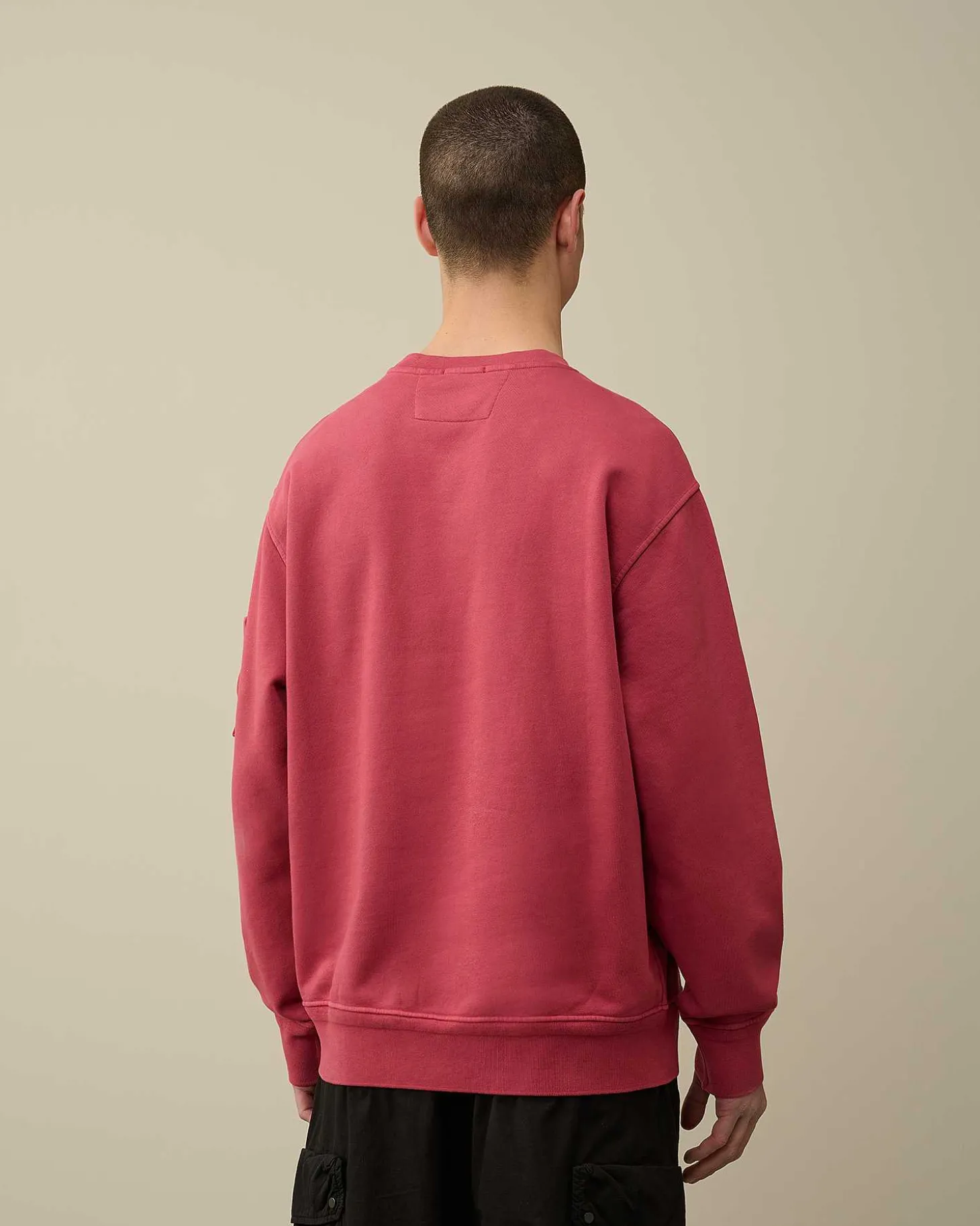 Homme C.P. Company Sweat-Shirts^Cotton Diagonal Fleece Lens Sweatshirt