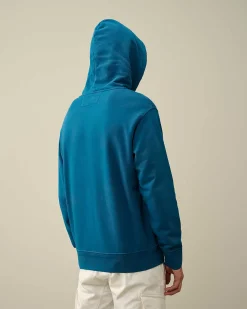 Homme C.P. Company Sweat-Shirts^Cotton Diagonal Fleece Lens Hoodie