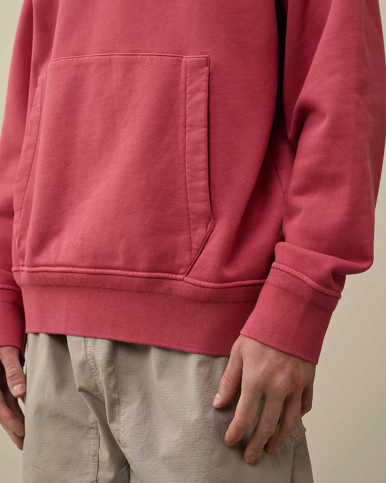 Homme C.P. Company Sweat-Shirts^Cotton Diagonal Fleece Logo Hoodie
