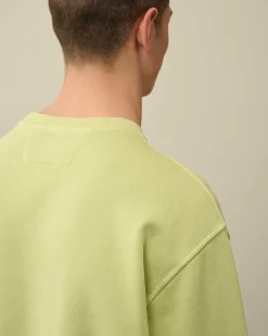 Homme C.P. Company Sweat-Shirts^Cotton Diagonal Fleece Logo Sweatshirt