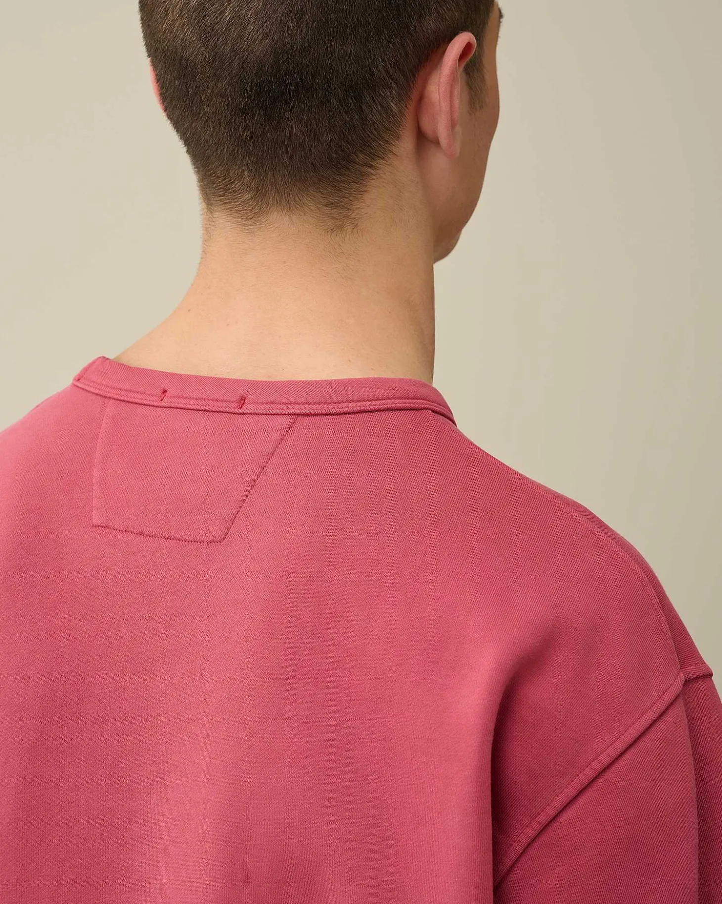 Homme C.P. Company Sweat-Shirts^Cotton Diagonal Fleece Logo Sweatshirt