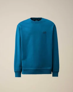 Homme C.P. Company Sweat-Shirts^Cotton Diagonal Fleece Logo Sweatshirt