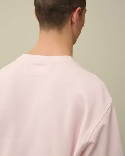 Homme C.P. Company Sweat-Shirts^Cotton Diagonal Fleece Logo Sweatshirt