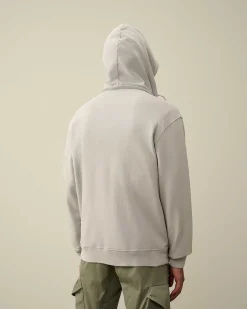 Homme C.P. Company Sweat-Shirts^Cotton Fleece Hooded Sweatshirt
