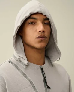 Homme C.P. Company Sweat-Shirts^Cotton Fleece Hooded Sweatshirt