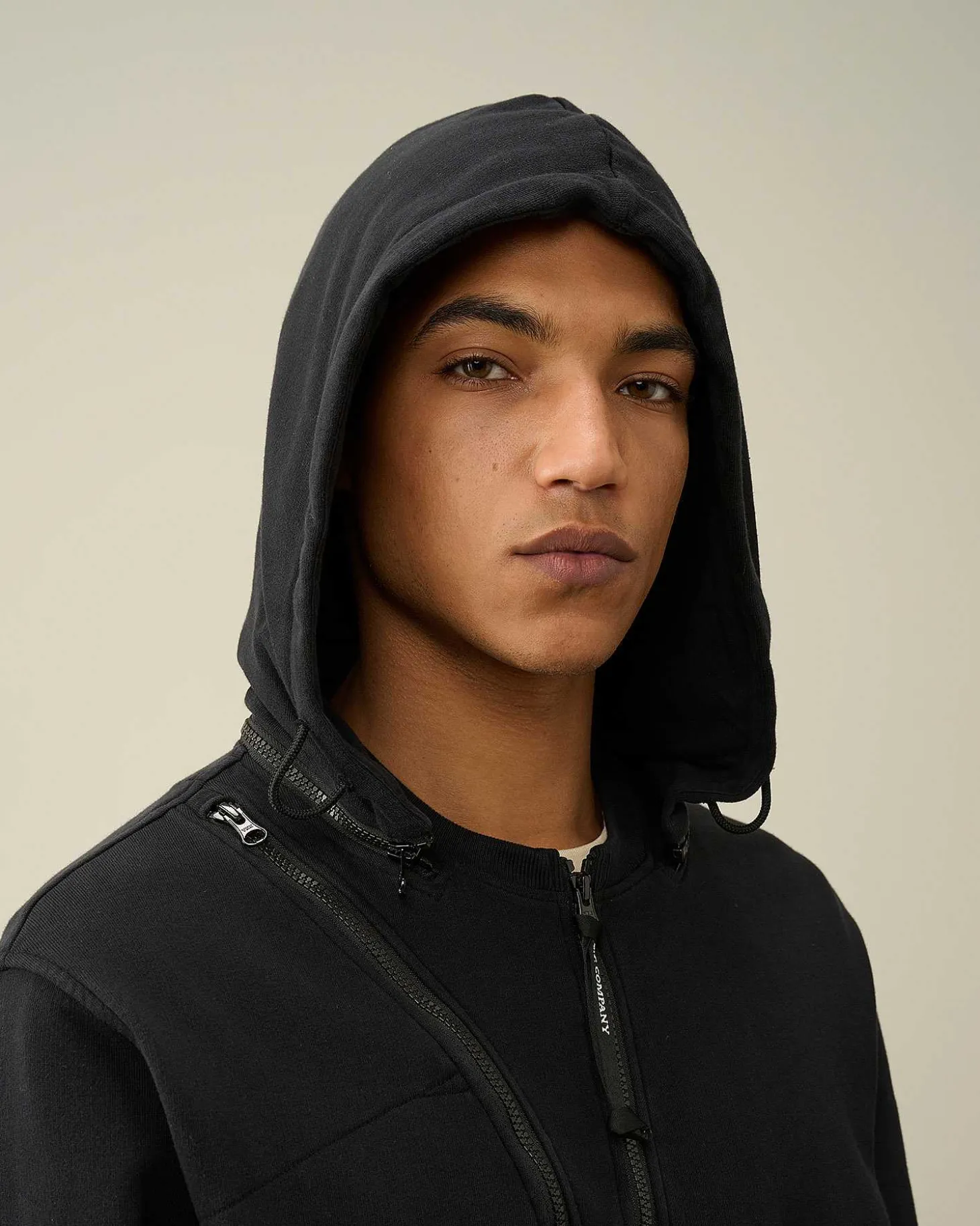 Homme C.P. Company Sweat-Shirts^Cotton Fleece Hooded Sweatshirt
