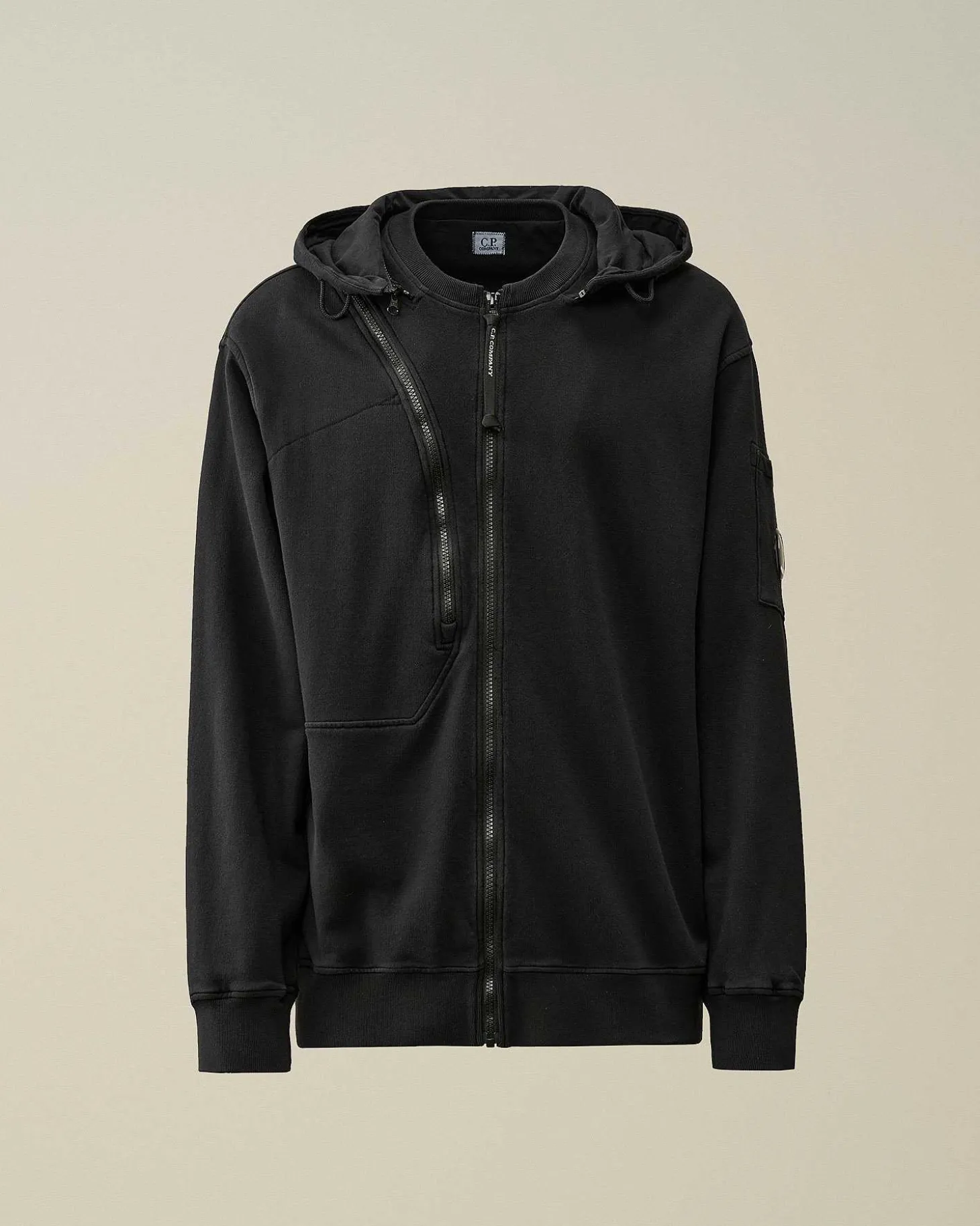 Homme C.P. Company Sweat-Shirts^Cotton Fleece Hooded Sweatshirt