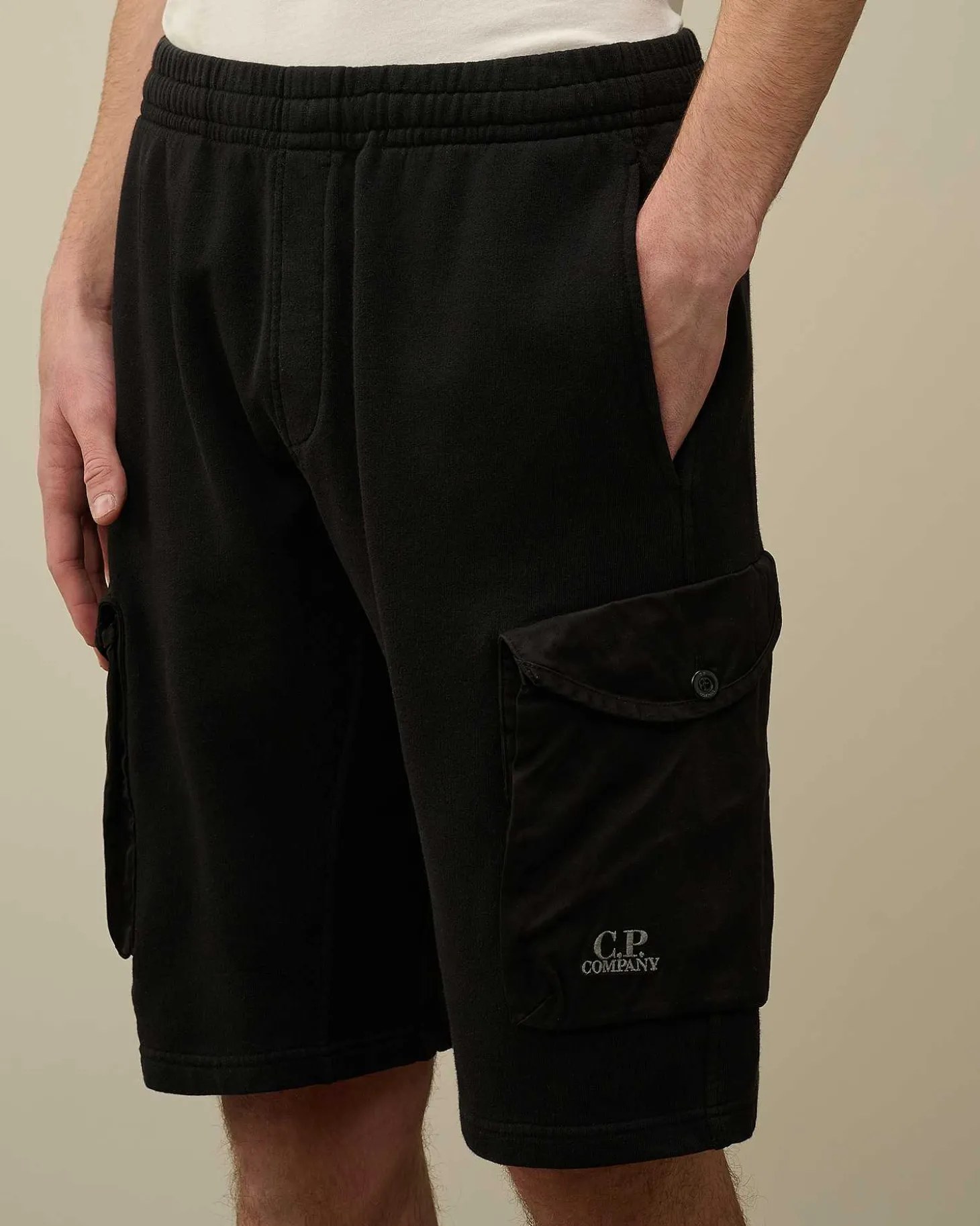 Homme C.P. Company Survêtements Et Shorts^Cotton Fleece Mixed Cargo Shorts