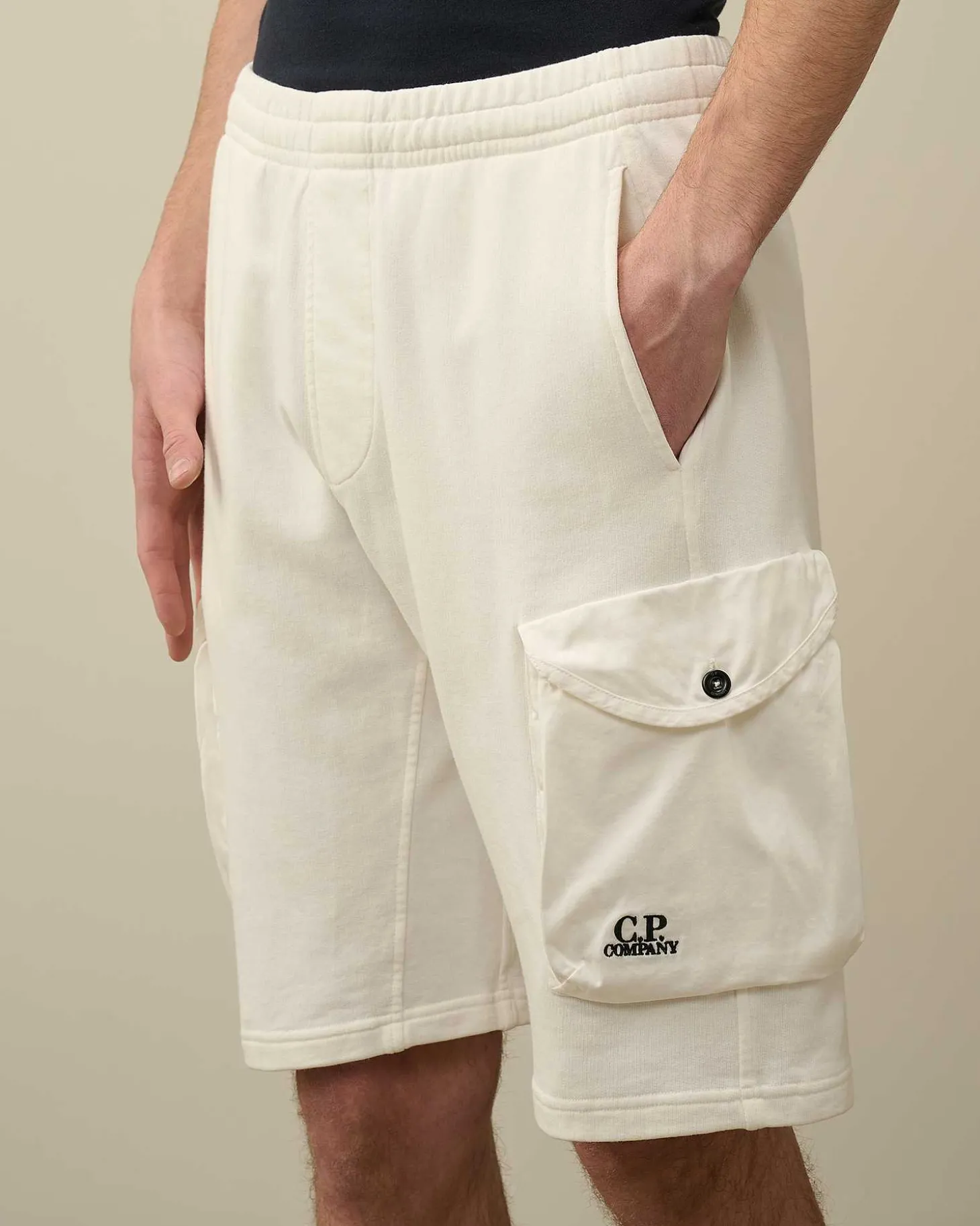 Homme C.P. Company Survêtements Et Shorts^Cotton Fleece Mixed Cargo Shorts