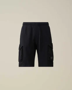 Homme C.P. Company Survêtements Et Shorts^Cotton Fleece Mixed Cargo Shorts