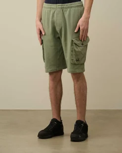 Homme C.P. Company Survêtements Et Shorts^Cotton Fleece Mixed Cargo Shorts