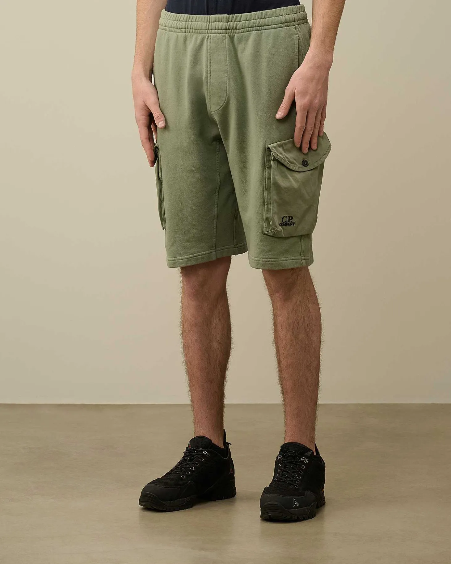 Homme C.P. Company Survêtements Et Shorts^Cotton Fleece Mixed Cargo Shorts