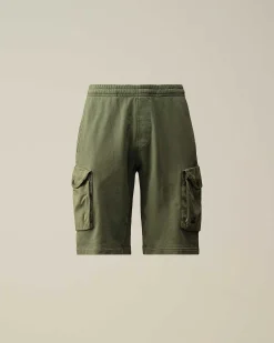Homme C.P. Company Survêtements Et Shorts^Cotton Fleece Mixed Cargo Shorts