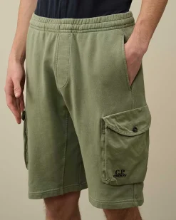 Homme C.P. Company Survêtements Et Shorts^Cotton Fleece Mixed Cargo Shorts