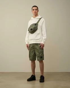 Homme C.P. Company Sweat-Shirts^Cotton Fleece Mixed Hoodie