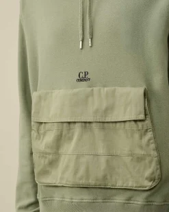 Homme C.P. Company Sweat-Shirts^Cotton Fleece Mixed Hoodie