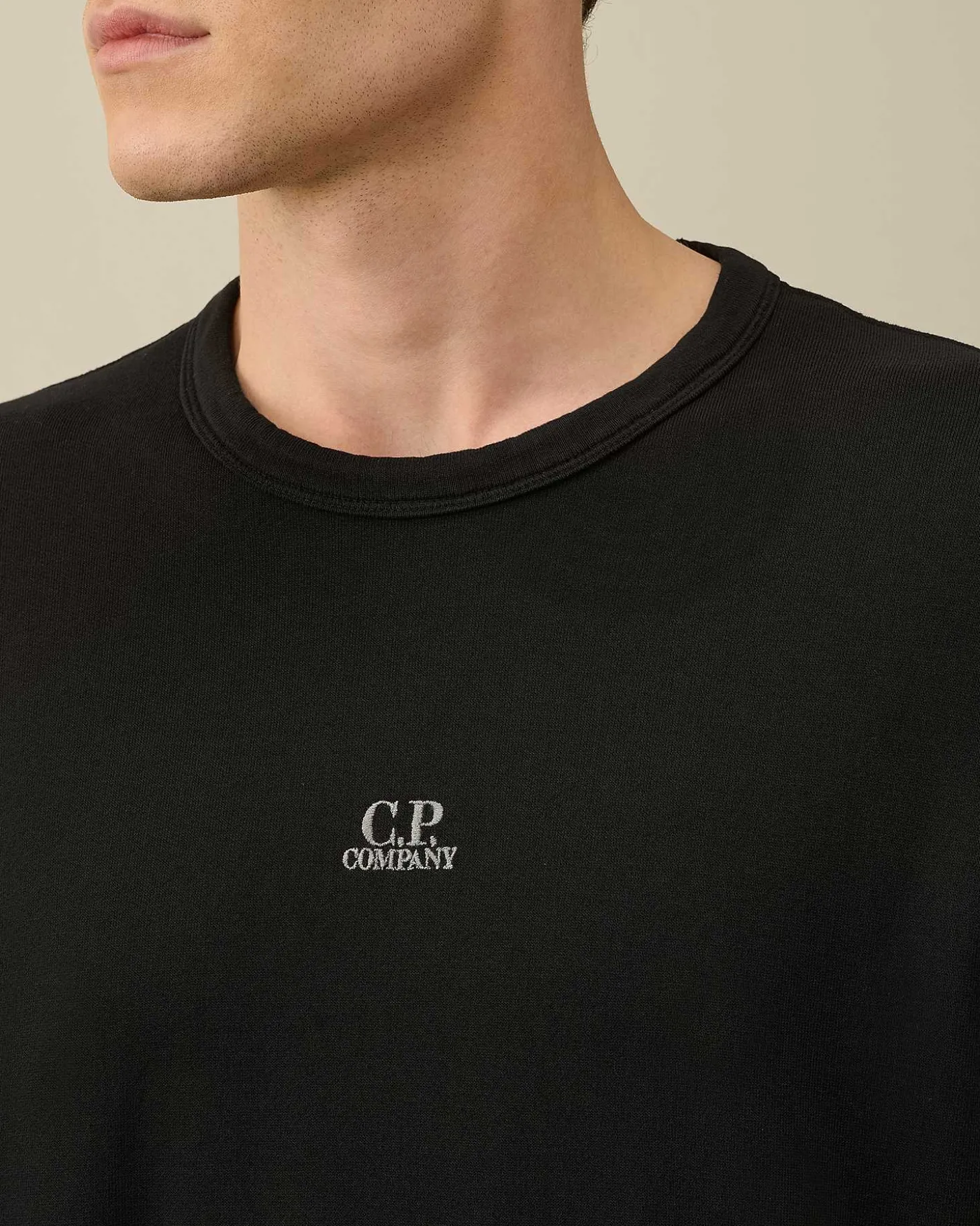 Homme C.P. Company Sweat-Shirts^Cotton Fleece Mixed Sweatshirt