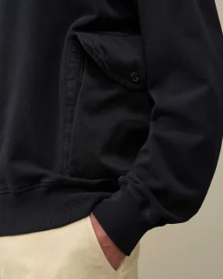 Homme C.P. Company Sweat-Shirts^Cotton Fleece Mixed Sweatshirt