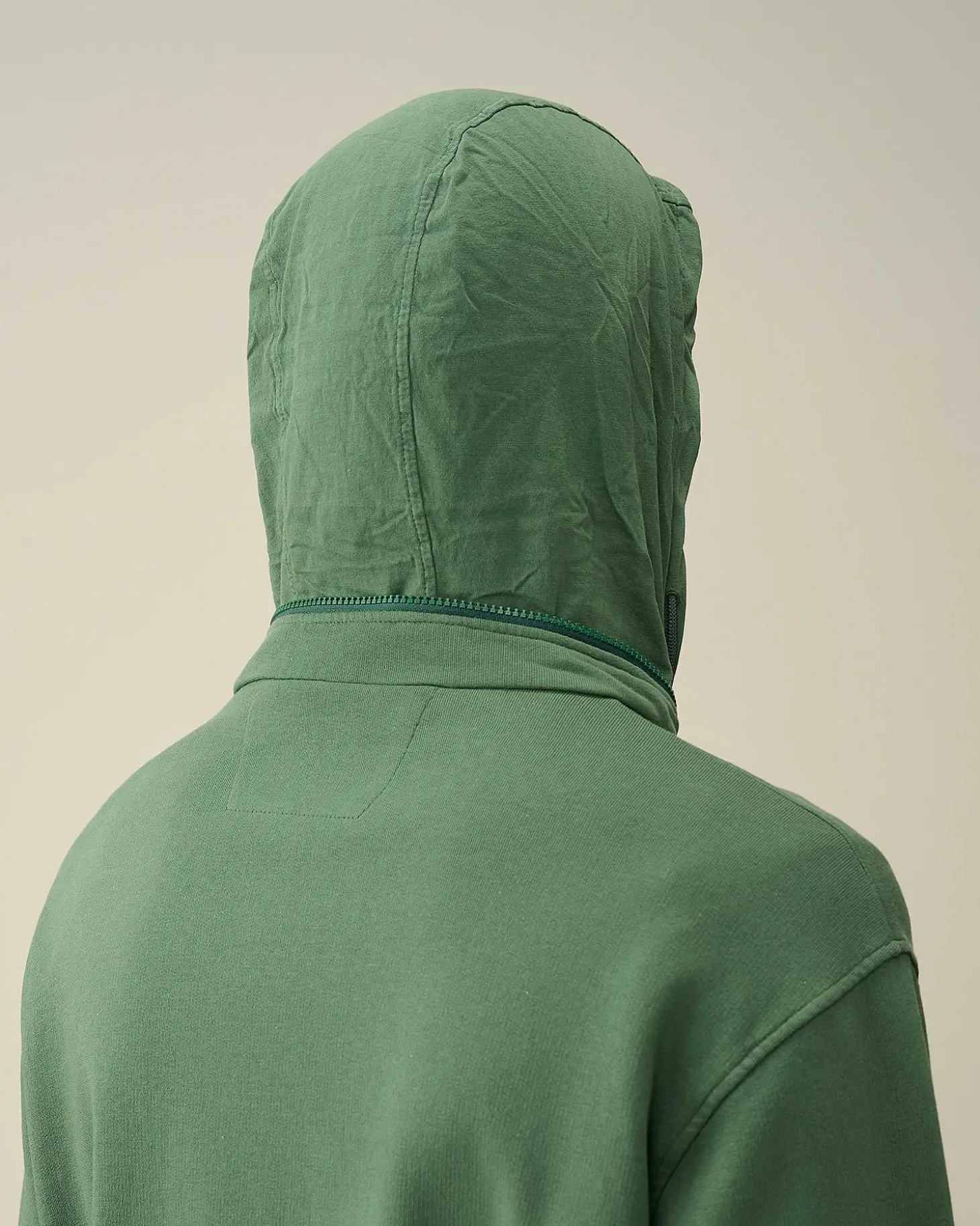 Homme C.P. Company Sweat-Shirts^Cotton Fleece Zipped Sweatshirt