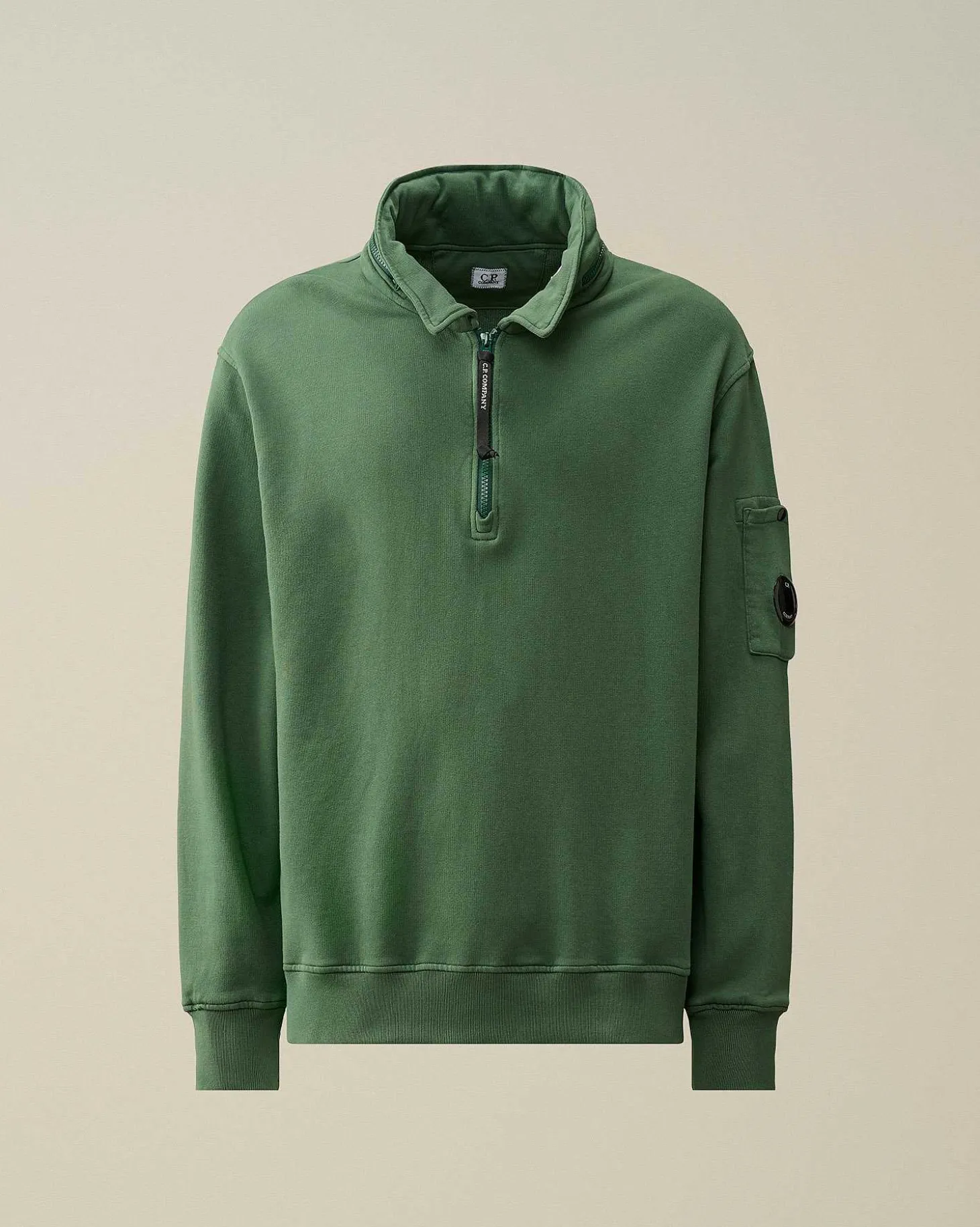 Homme C.P. Company Sweat-Shirts^Cotton Fleece Zipped Sweatshirt