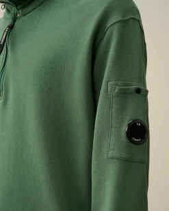 Homme C.P. Company Sweat-Shirts^Cotton Fleece Zipped Sweatshirt