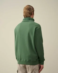 Homme C.P. Company Sweat-Shirts^Cotton Fleece Zipped Sweatshirt
