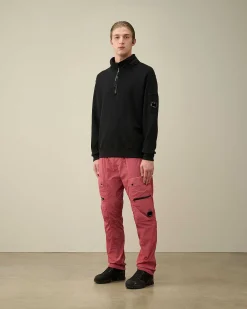 Homme C.P. Company Sweat-Shirts^Cotton Fleece Zipped Sweatshirt