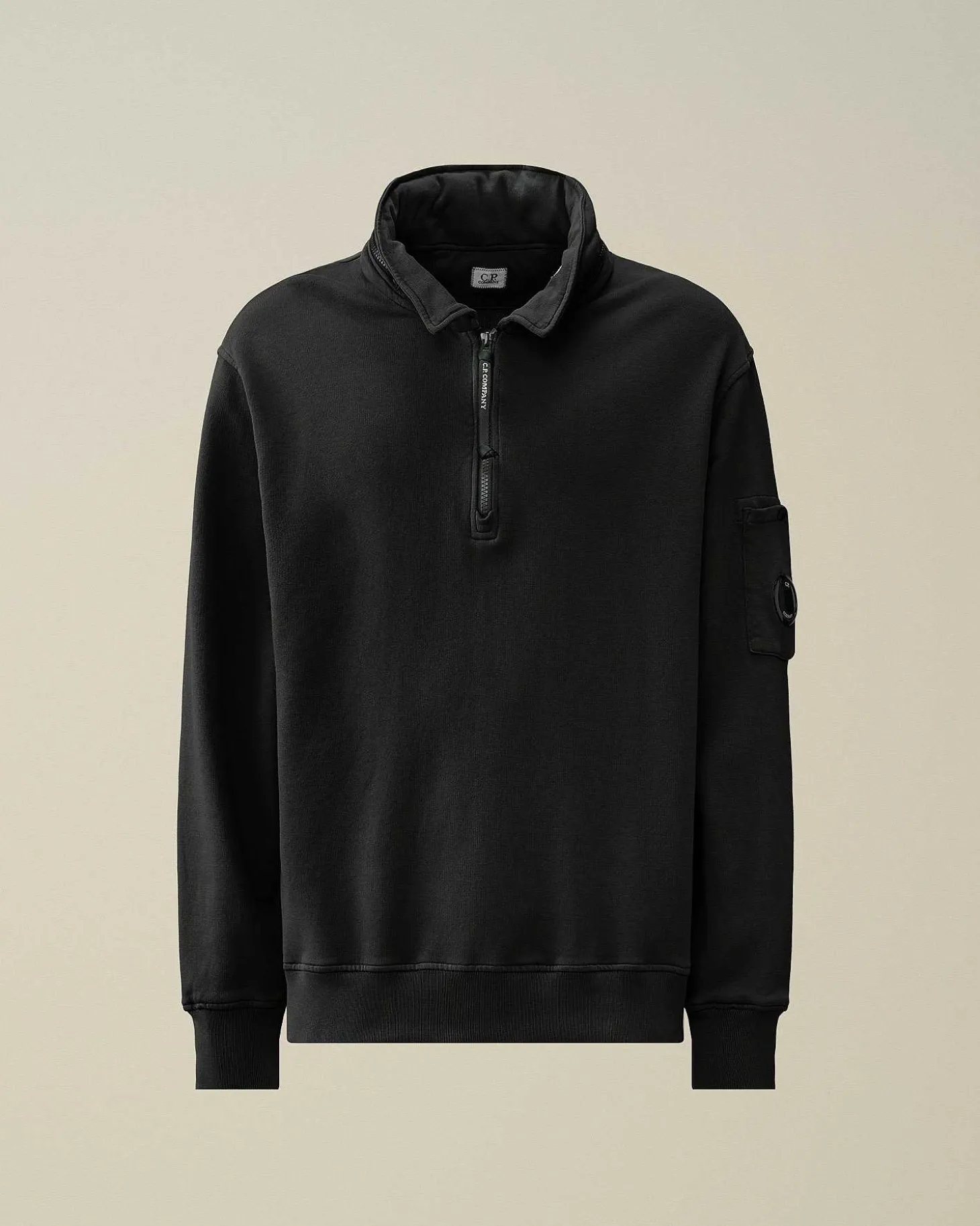 Homme C.P. Company Sweat-Shirts^Cotton Fleece Zipped Sweatshirt
