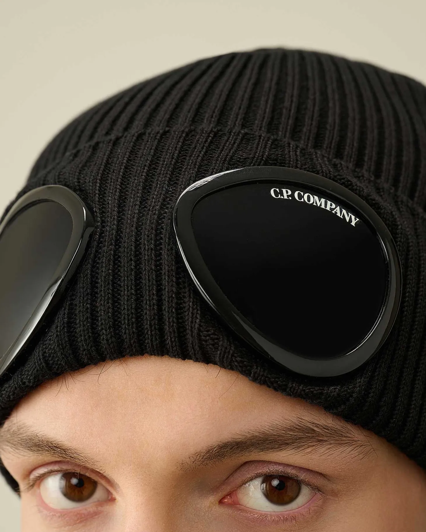 Homme C.P. Company Chapeaux^Cotton Goggle Beanie