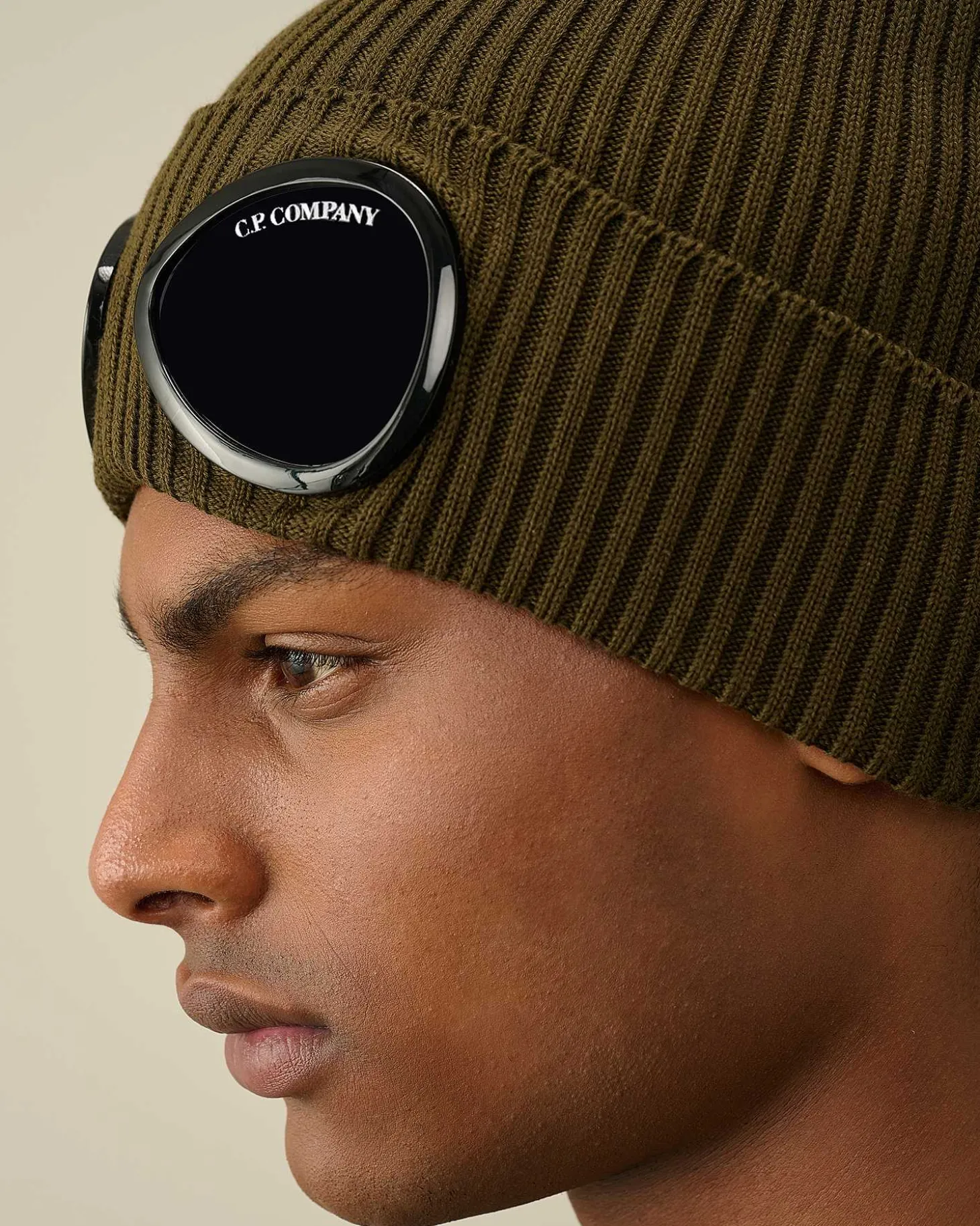 Homme C.P. Company Chapeaux^Cotton Goggle Beanie