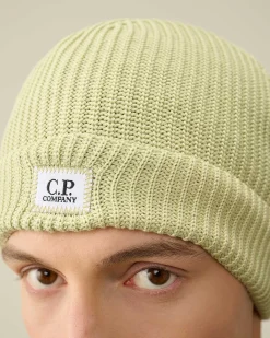 Homme C.P. Company Chapeaux^Cotton Logo Beanie