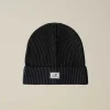 Homme C.P. Company Chapeaux^Cotton Logo Beanie