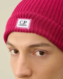 Homme C.P. Company Chapeaux^Cotton Logo Beanie