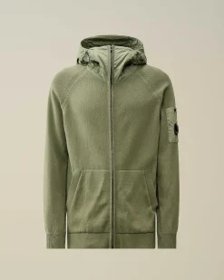Homme C.P. Company Pulls^Cotton Mixed Hooded Knit