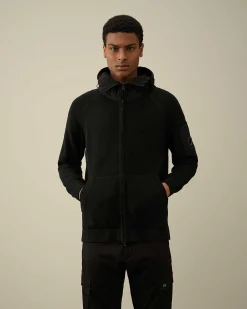 Homme C.P. Company Pulls^Cotton Mixed Hooded Knit
