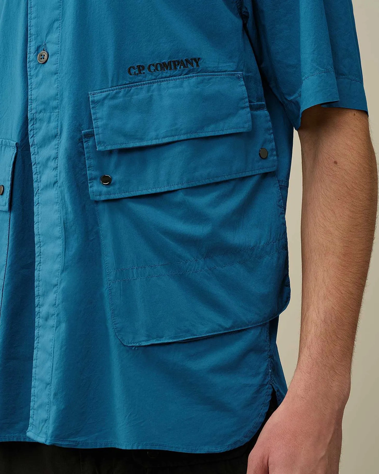 Homme C.P. Company Chemises^Cotton Popeline Pocket Shirt