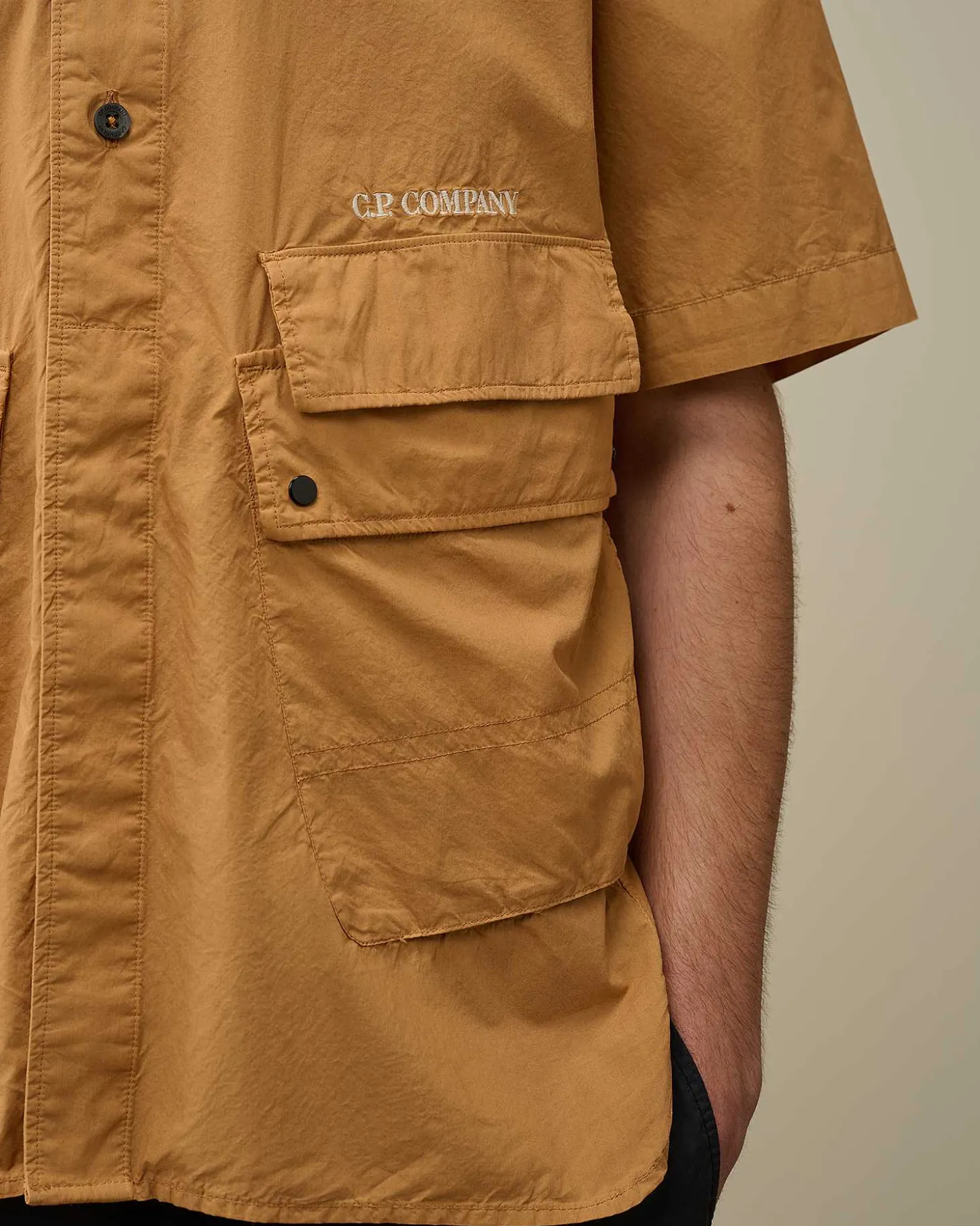Homme C.P. Company Chemises^Cotton Popeline Pocket Shirt