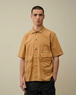 Homme C.P. Company Chemises^Cotton Popeline Pocket Shirt