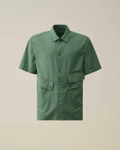 Homme C.P. Company Chemises^Cotton Popeline Pocket Shirt